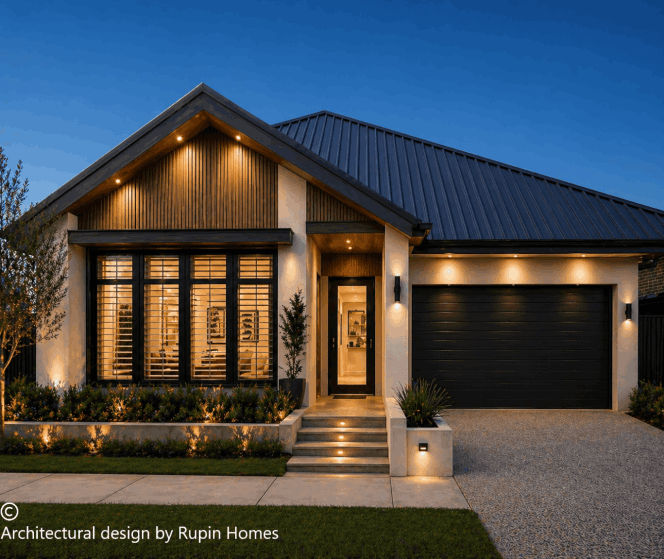 Desi custom home design by Rupin Homes